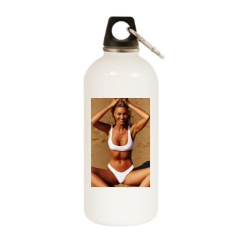 Bryana Holly White Water Bottle With Carabiner