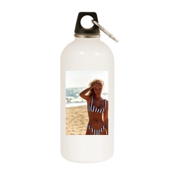 Bryana Holly White Water Bottle With Carabiner