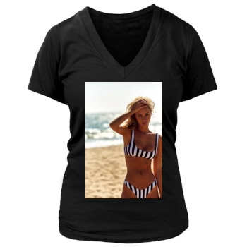 Bryana Holly Women's Deep V-Neck TShirt