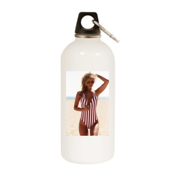 Bryana Holly White Water Bottle With Carabiner