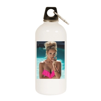 Bryana Holly White Water Bottle With Carabiner