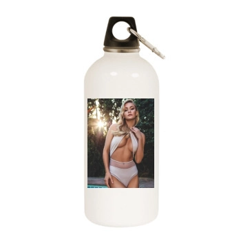 Bryana Holly White Water Bottle With Carabiner