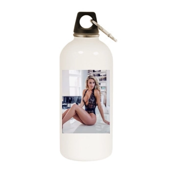 Bryana Holly White Water Bottle With Carabiner