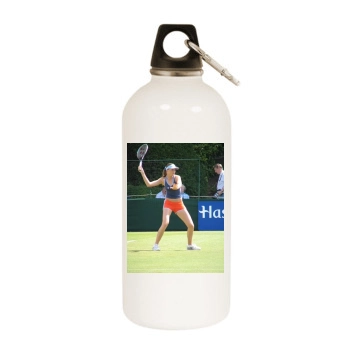 Daniela Hantuchova White Water Bottle With Carabiner