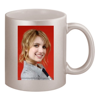 Emma Roberts 11oz Metallic Silver Mug