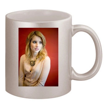 Emma Roberts 11oz Metallic Silver Mug