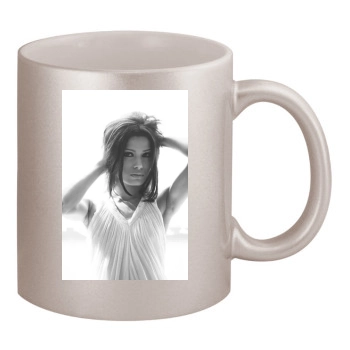 Freida Pinto 11oz Metallic Silver Mug