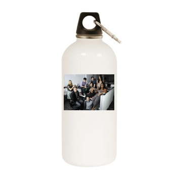 Glee Cast White Water Bottle With Carabiner