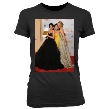 Glee Cast Women's Junior Cut Crewneck T-Shirt