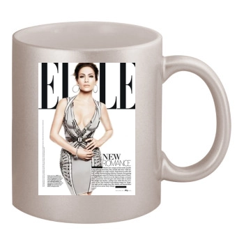 Jennifer Lopez 11oz Metallic Silver Mug