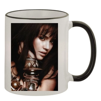 Jessica Alba 11oz Colored Rim & Handle Mug