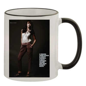 Jessica Alba 11oz Colored Rim & Handle Mug