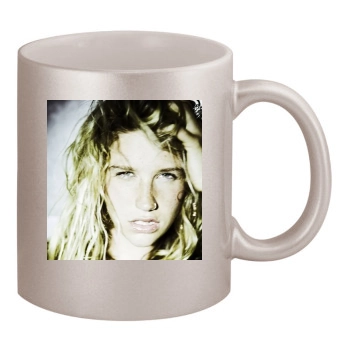 Kesha 11oz Metallic Silver Mug