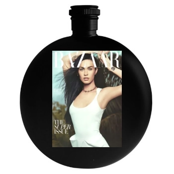 Megan Fox Round Flask
