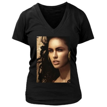 Megan Fox Women's Deep V-Neck TShirt