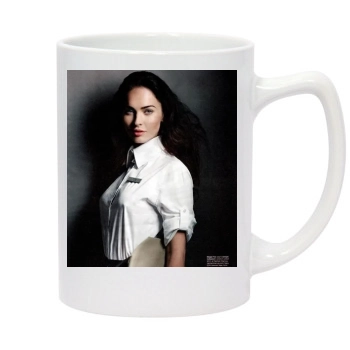 Megan Fox 14oz White Statesman Mug