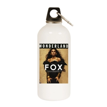 Megan Fox White Water Bottle With Carabiner