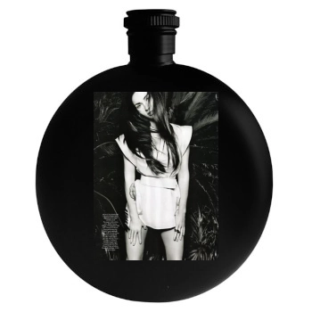 Megan Fox Round Flask