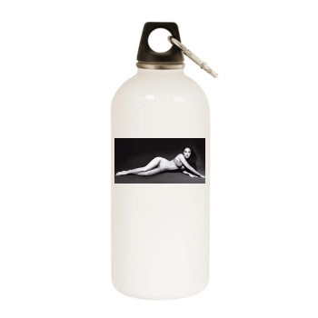 Megan Fox White Water Bottle With Carabiner