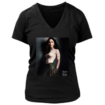 Megan Fox Women's Deep V-Neck TShirt