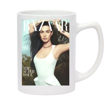 Megan Fox 14oz White Statesman Mug