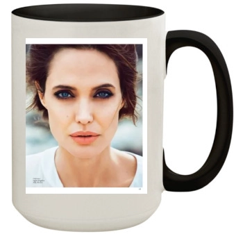 Angelina Jolie 15oz Colored Inner & Handle Mug