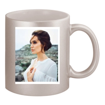 Angelina Jolie 11oz Metallic Silver Mug