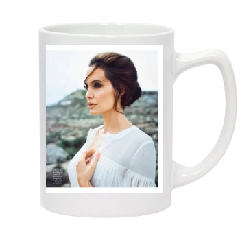 Angelina Jolie 14oz White Statesman Mug