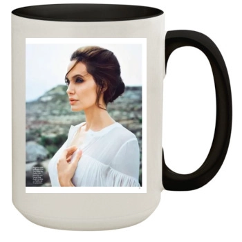 Angelina Jolie 15oz Colored Inner & Handle Mug