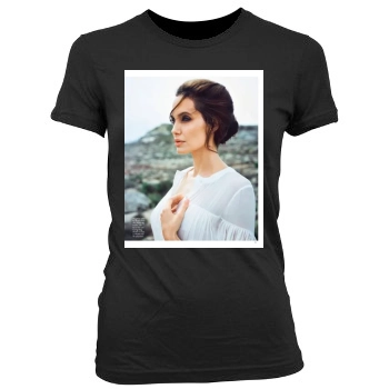 Angelina Jolie Women's Junior Cut Crewneck T-Shirt