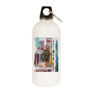 Brooklyn Decker White Water Bottle With Carabiner