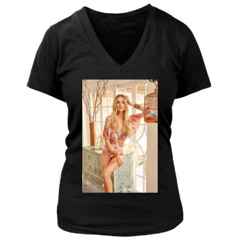 Caroline Trentini Women's Deep V-Neck TShirt