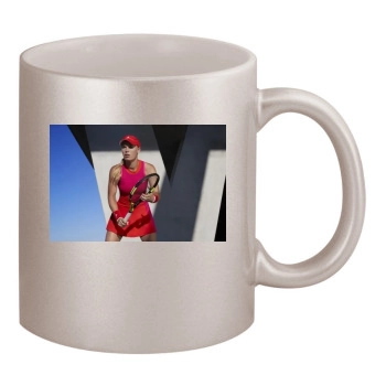 Caroline Wozniacki 11oz Metallic Silver Mug