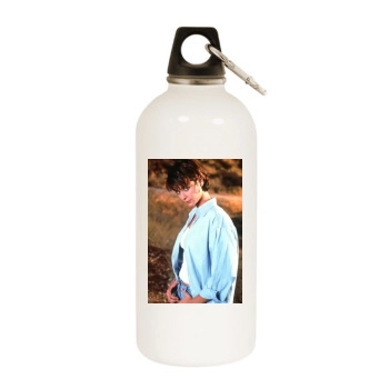 Catherine Bell White Water Bottle With Carabiner