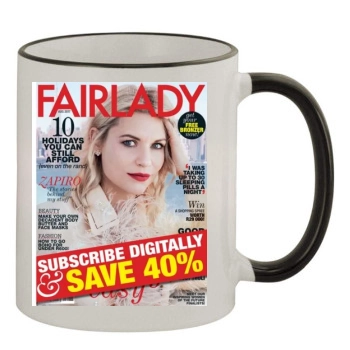 Claire Danes 11oz Colored Rim & Handle Mug