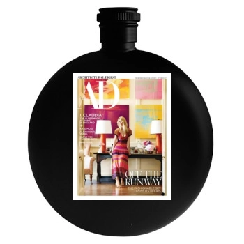 Claudia Schiffer Round Flask