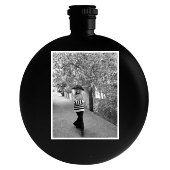 Claudia Schiffer Round Flask