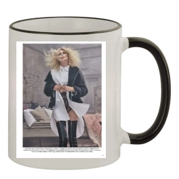 Claudia Schiffer 11oz Colored Rim & Handle Mug