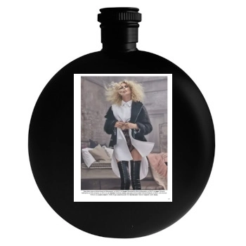 Claudia Schiffer Round Flask