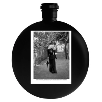 Claudia Schiffer Round Flask