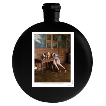 Claudia Schiffer Round Flask