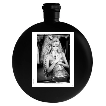 Claudia Schiffer Round Flask