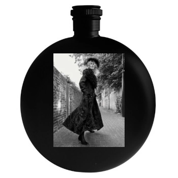 Claudia Schiffer Round Flask