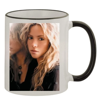 Shakira 11oz Colored Rim & Handle Mug