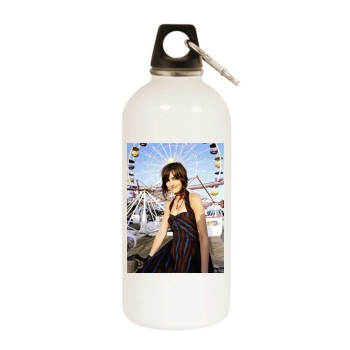 Camilla Belle White Water Bottle With Carabiner