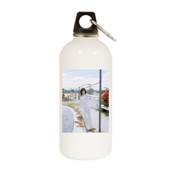 Camilla Belle White Water Bottle With Carabiner