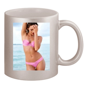 Candice Swanepoel 11oz Metallic Silver Mug