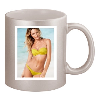 Candice Swanepoel 11oz Metallic Silver Mug