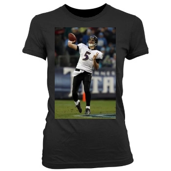 Baltimore Ravens Women's Junior Cut Crewneck T-Shirt