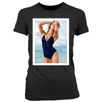 Candice Swanepoel Women's Junior Cut Crewneck T-Shirt